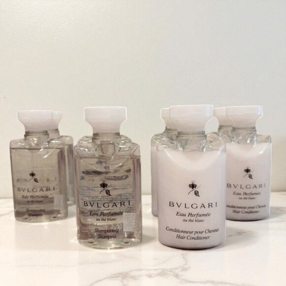 NEW Bvlgari Au the Blanc White Tea Shampoo & Conditioner Total 10 pieces /400ml - Picture 1 of 8